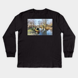 Winter On The Kennet Kids Long Sleeve T-Shirt